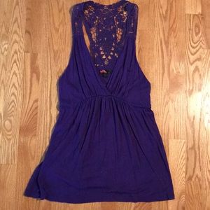 Laced racer back tank